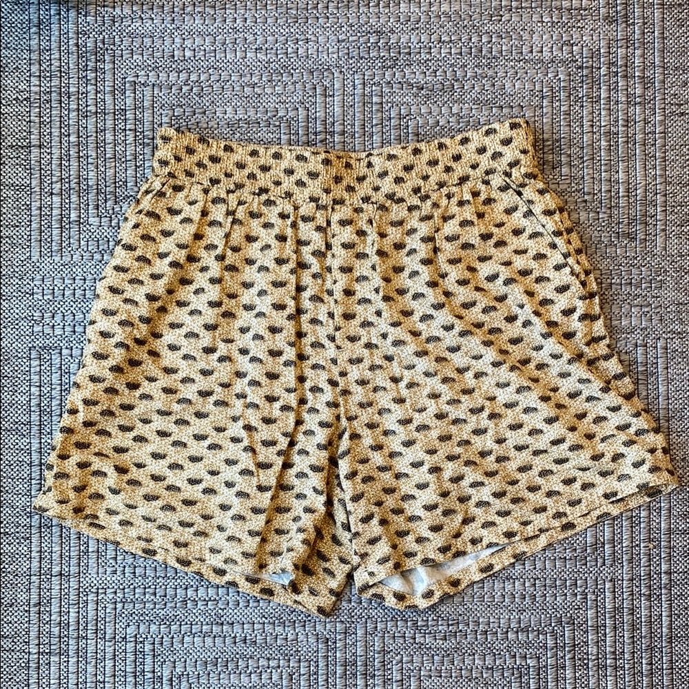 Treasure & Bond Yellow and Black Pattern Shorts Size Large